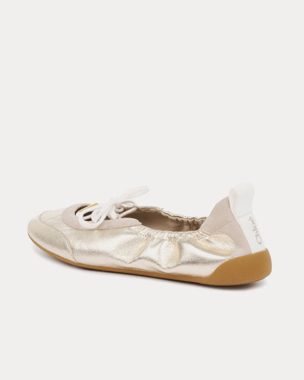 Chloé Kick Ballerina Palladium Slip Ons - 3