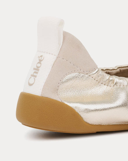 Chloé Kick Ballerina Palladium Slip Ons - 4