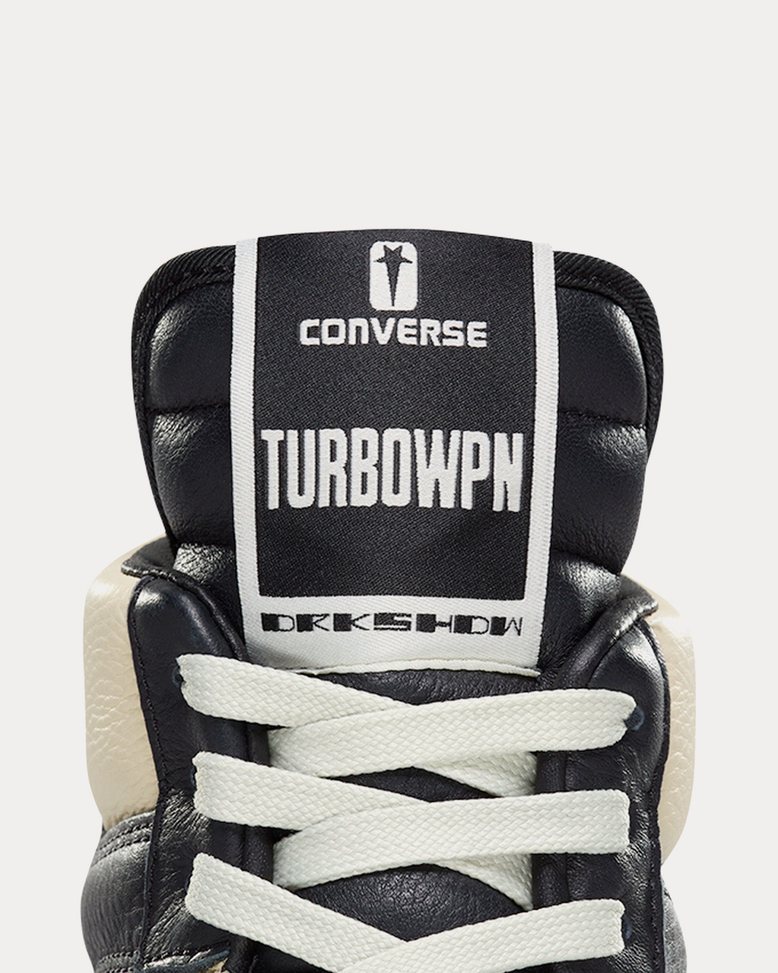 Converse x Rick Owens DRKSHDW - TURBOWPN Black / Cloud Cream / Egret High Top Sneakers