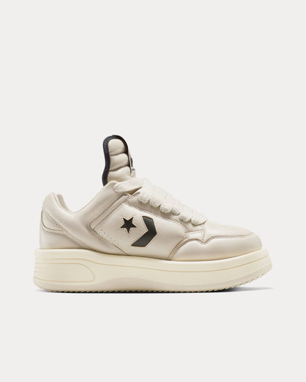 Converse x Rick Owens DRKSHDW TURBOWPN Ox Pelican / Cloud Cream / Black Low Top Sneakers - 1