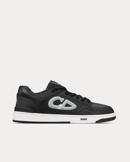 Dior x Stone Island B57 Limited & Numbered Edition Black and Light Green Smooth Calfskin Low Top Sneakers - 1