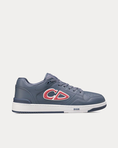 Dior x Stone Island B57 Limited & Numbered Edition Blue and Red Smooth Calfskin Low Top Sneakers