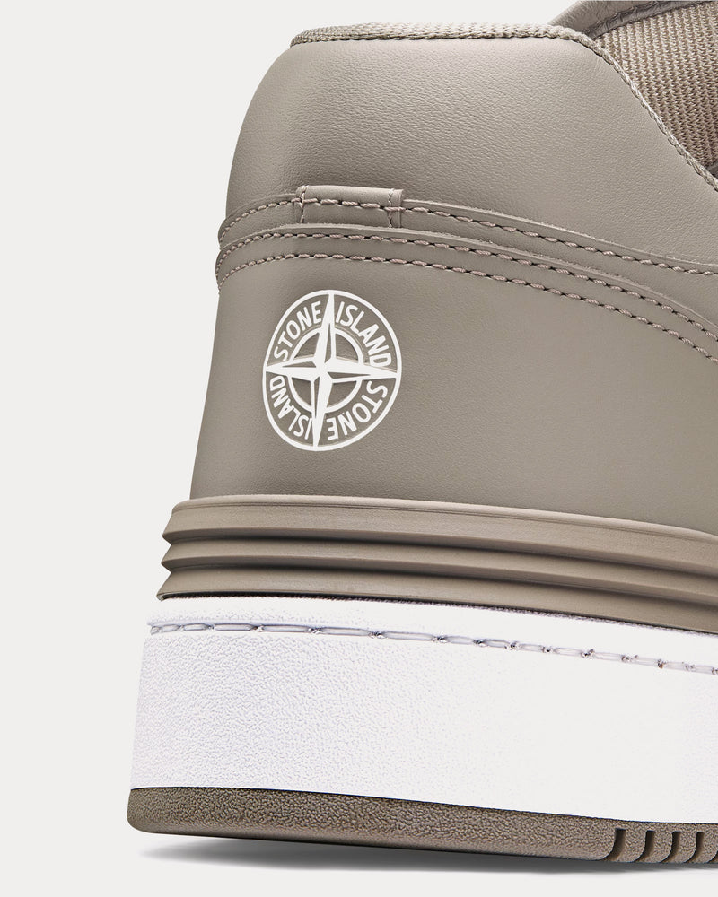 Dior x Stone Island B57 Limited & Numbered Edition Gray and Yellow Smooth Calfskin Low Top Sneakers - 4