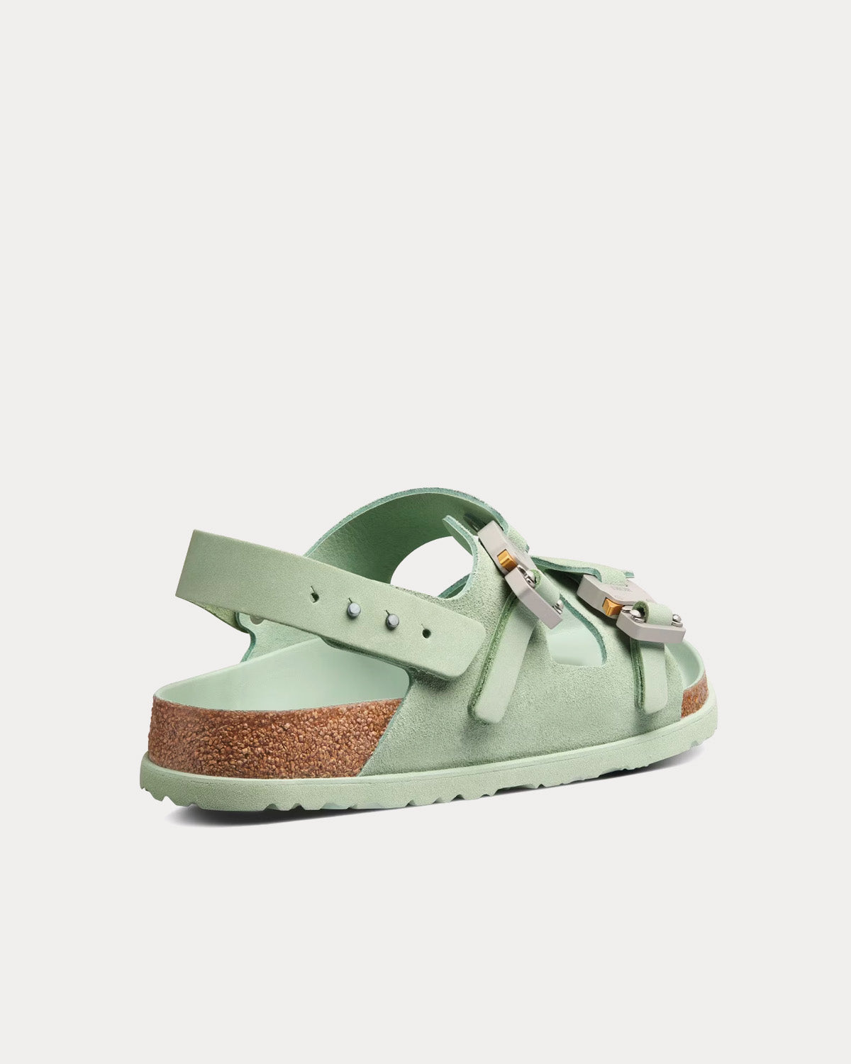 Dior x Birkenstock - Milano Pastel Green Nubuck Calfskin Sandals