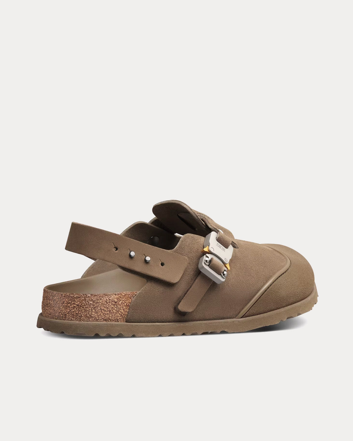 Dior x Birkenstock - Tokio Mule Khaki Nubuck Calfskin Slip Ons