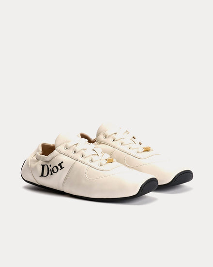 Dior Cœur Lambskin Ecru Low Top Sneakers - 2