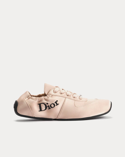 Dior Women's Cur Satin Pink Beige Low Top Sneakers Dior Women's Cur Satin Pink Beige Low Top Sneakers