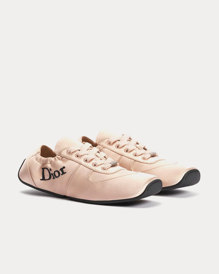 Dior Cœur Satin Pink Beige Low Top Sneakers - 2
