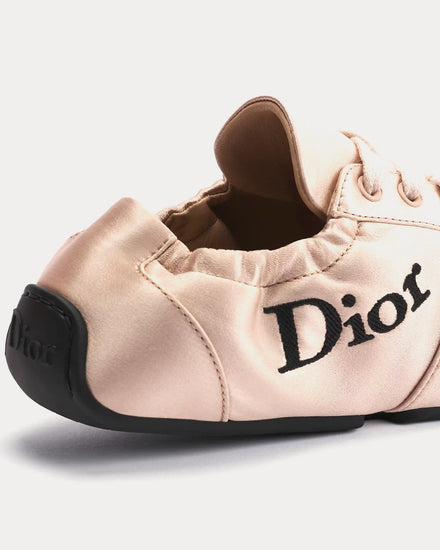 Dior Cœur Satin Pink Beige Low Top Sneakers - 3