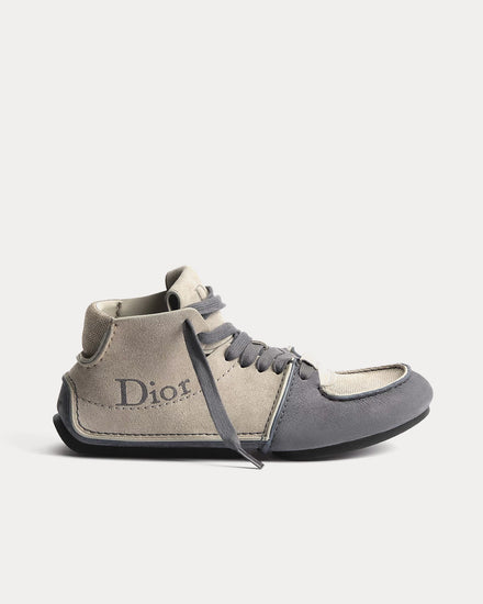 Dior Roadie in Nubuck & Suede Grey Boots - 1