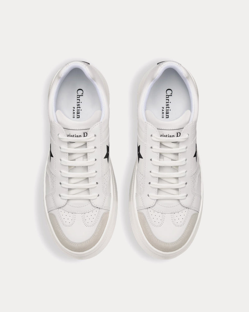 Dior Dior Star Platform Calfskin & Suede White / Black Low Top Sneakers - 2