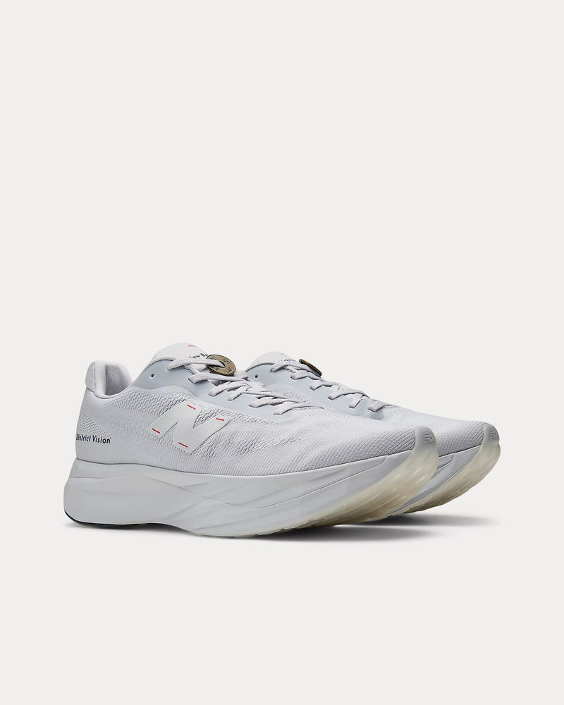 New Balance x District Vision SC Elite V5 Pearl Grey / Black Running Shoes - 3