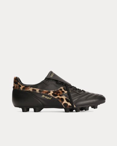 Dolce & Gabbana x Diadora Calfskin Black / Leopard Football Boots
