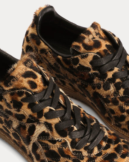 Dolce & Gabbana x Diadora Calfskin Leopard Low Top Sneakers - 7