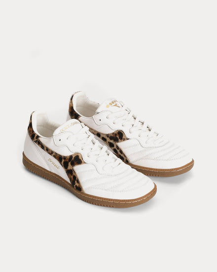 Dolce & Gabbana x Diadora Calfskin White / Leopard Low Top Sneakers - 3