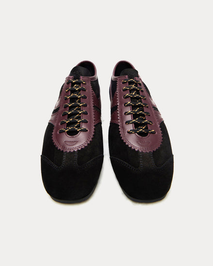 Dries Van Noten Dustin Suede Black / Purple Low Top Sneakers - 3