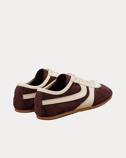 Dries Van Noten Dustin Suede Dark Purple Low Top Sneakers - 3