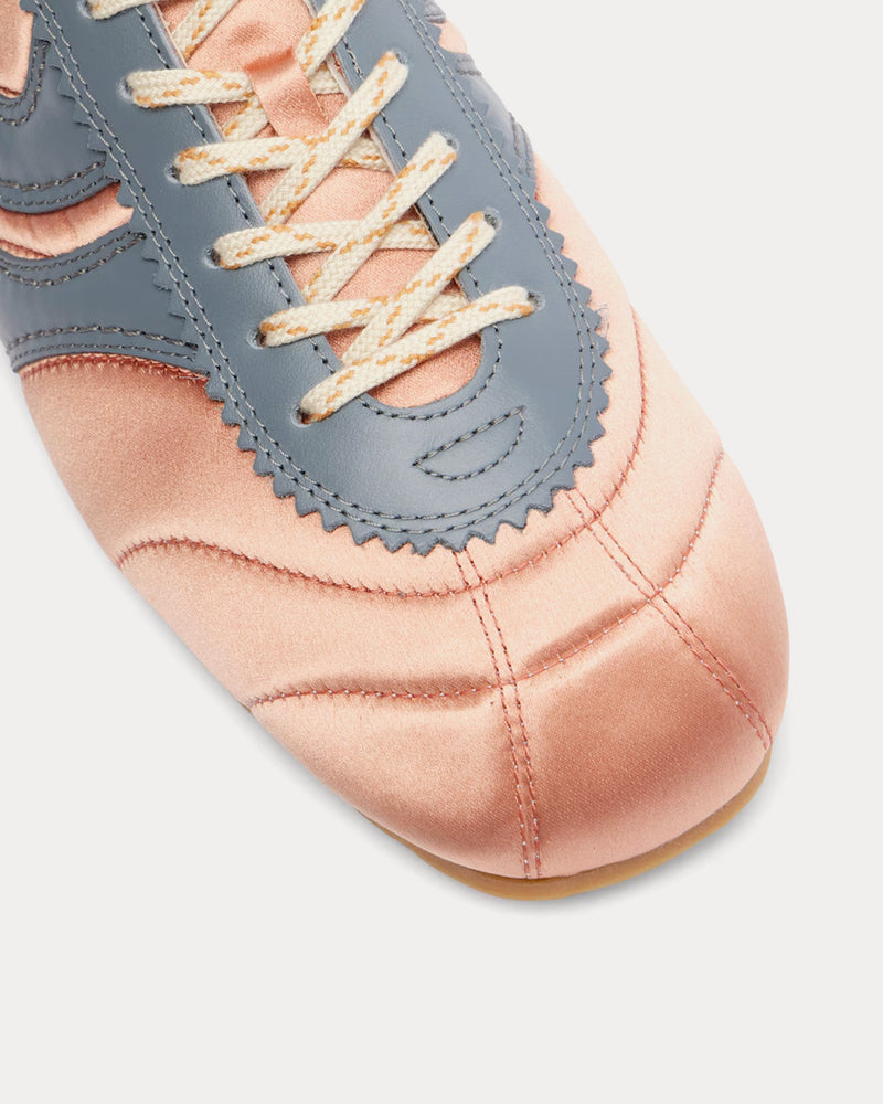 Dries Van Noten Women's Dustin Satin Pink Low Top Sneakers