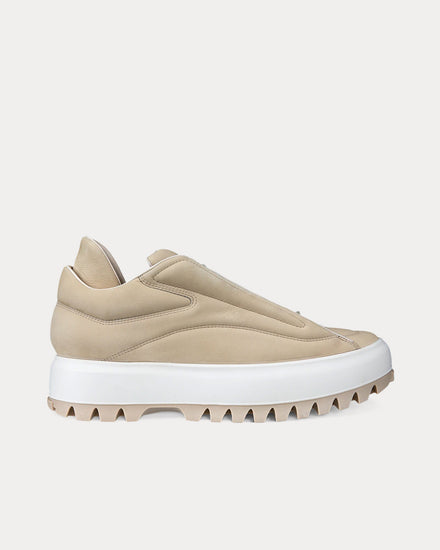 RAL7000STUDIO x Ecco Street Ace Nubuck Sand Low Top Sneakers - 1