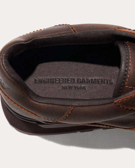 Saucony x Engineered Garments Shadow Original Wingtip Brown Low Top Sneakers - 2