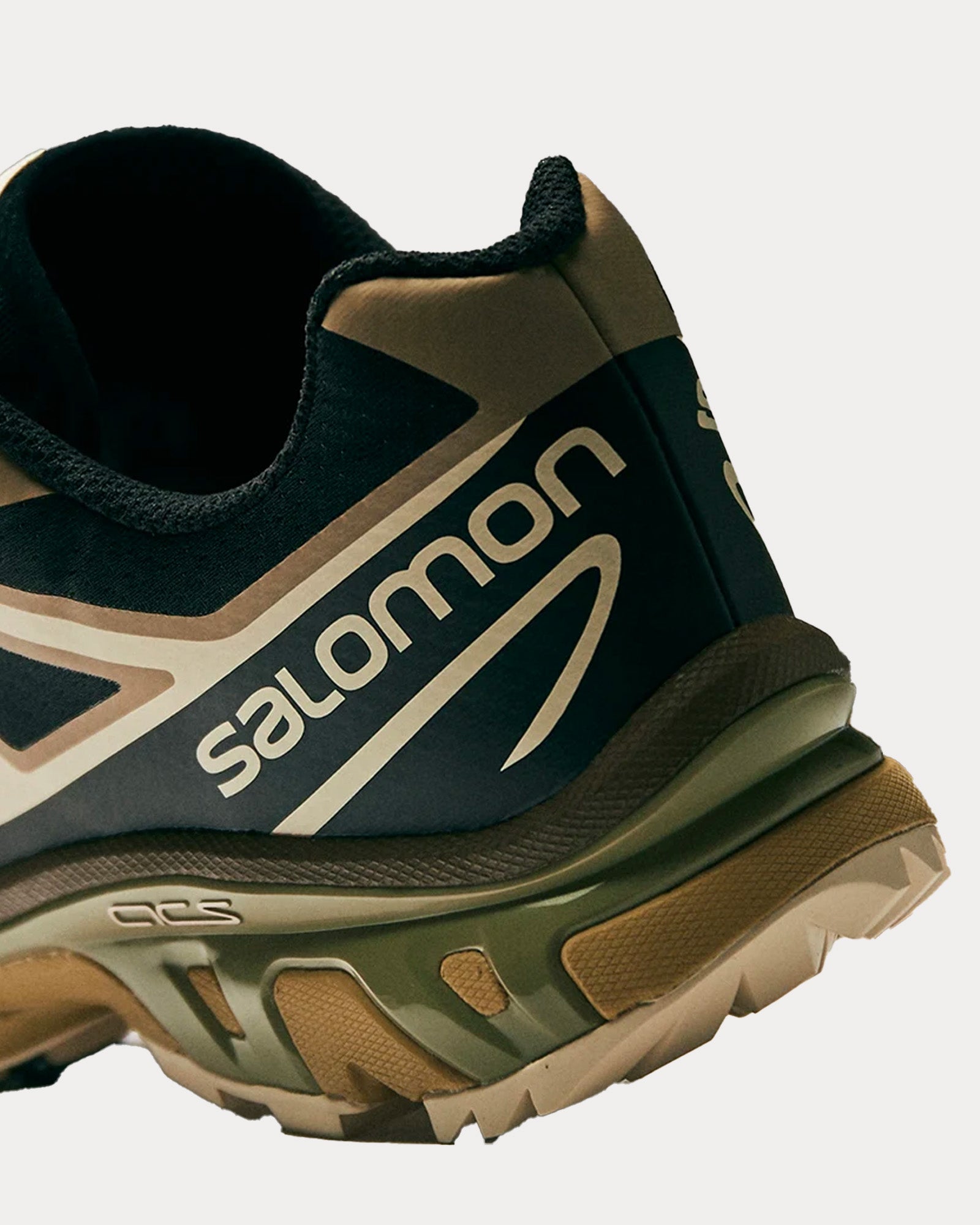 Salomon x End. - XT-6 'Dark Truffle' Black / Kelp / Moss Low Top Sneakers