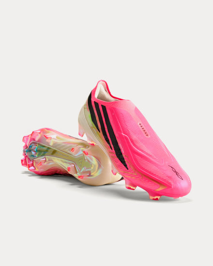 Adidas F50 Hyperfast Elite Laceless Solar Turbo / Core Black / Gold Metallic Football Boots - 3