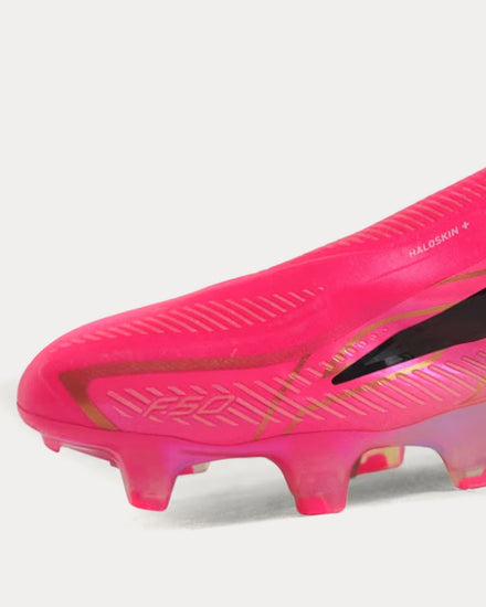 Adidas F50 Hyperfast Elite Laceless Solar Turbo / Core Black / Gold Metallic Football Boots - 5