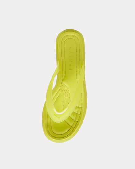 Puma x Fenty Cat Cleat Jelly Lime Sheen Sandals - 2