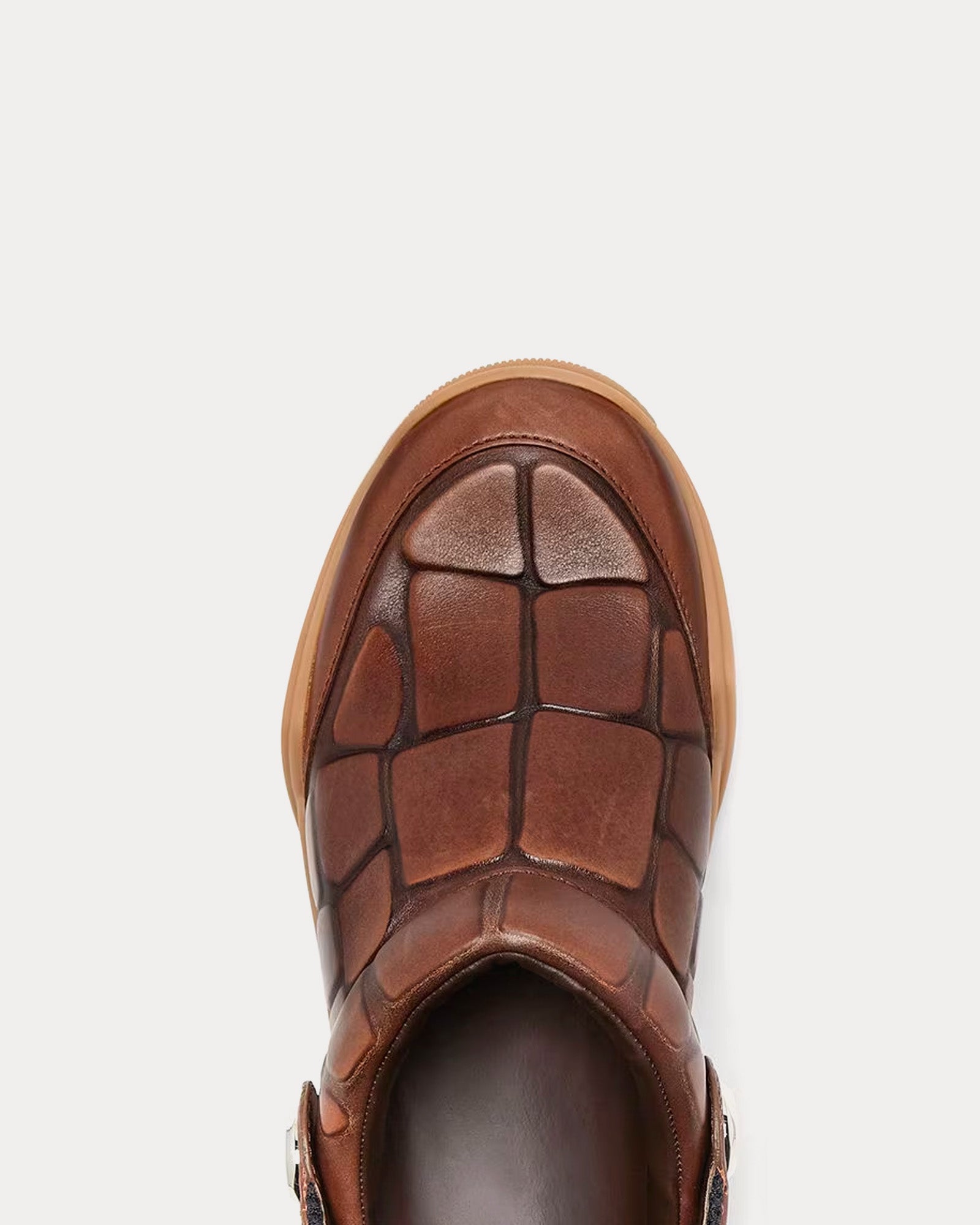 Fendi - Lab Leather Brown Clogs