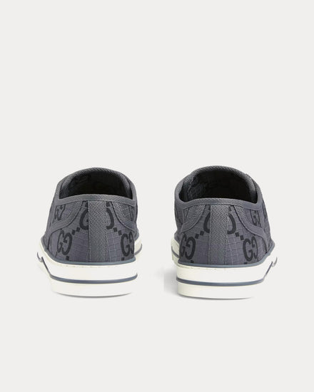 Gucci Tennis 1977 GG Recycled Polyester Dark Grey / Black Low Top Sneakers - 3