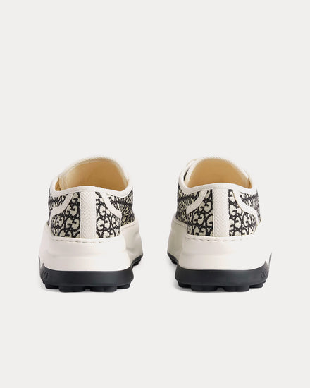 Gucci Tennis 1977 GG Canvas Jacquard Ivory / Black Low Top Sneakers - 4