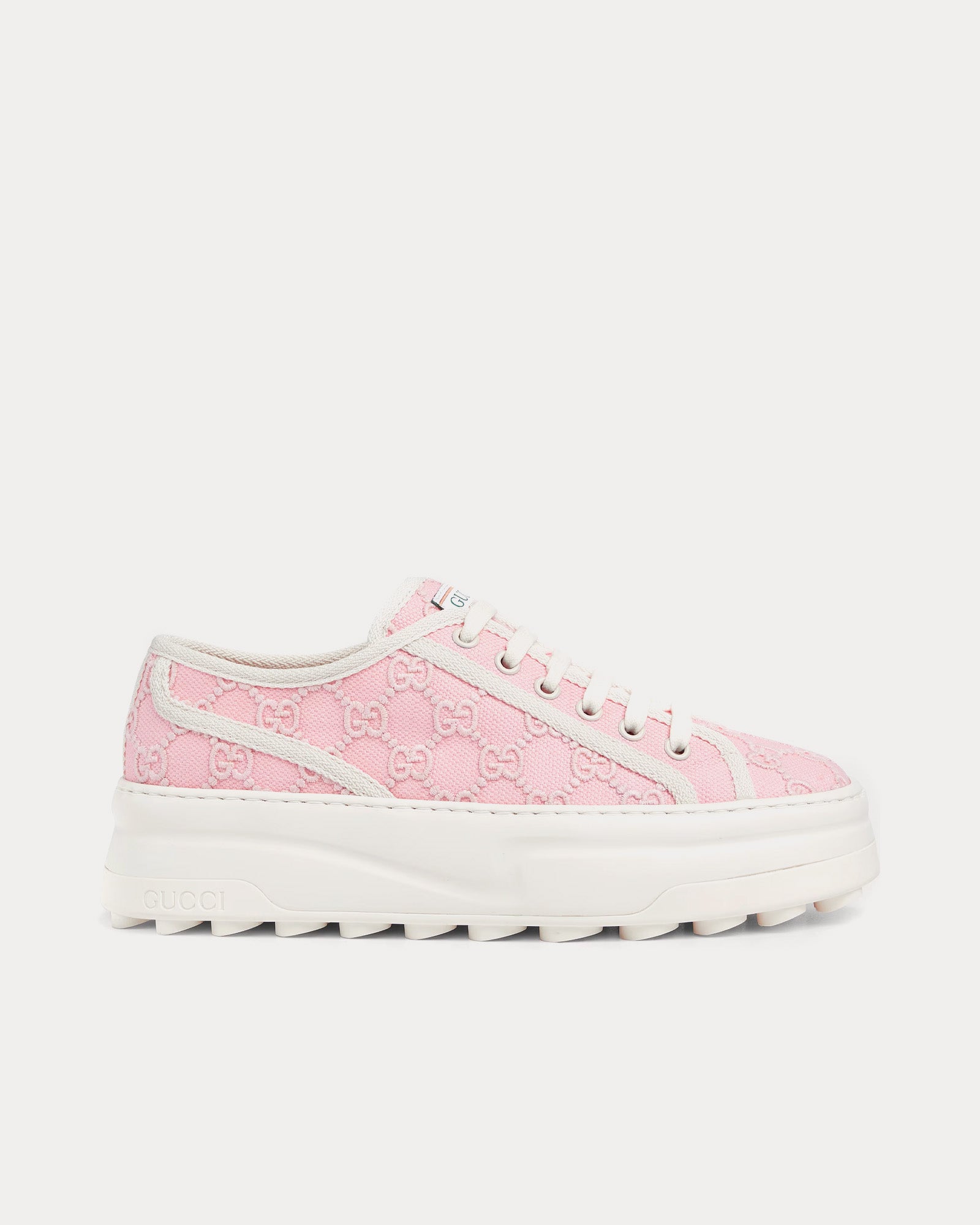 Gucci - Tennis 1977 GG Canvas Light Pink Low Top Sneakers