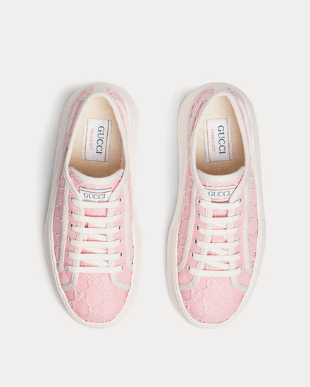 Gucci Tennis 1977 GG Canvas Light Pink Low Top Sneakers - 2