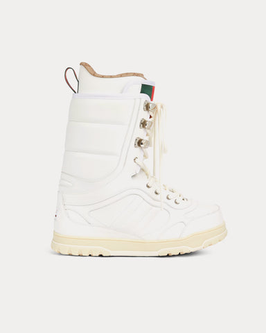 Gucci Altitude Boot with Web White Ski Boots