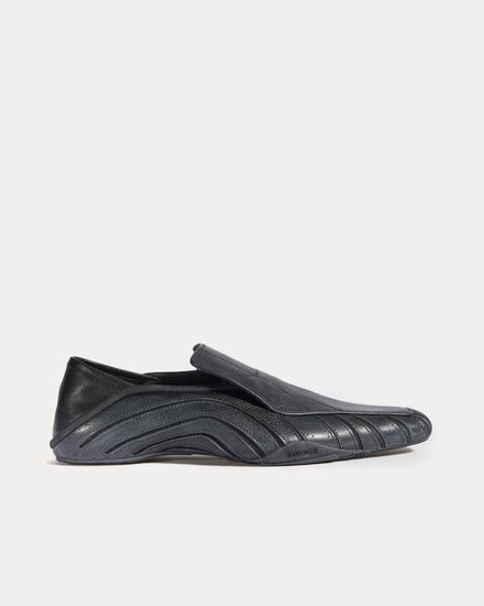 Gucci Primavera Leather Black Slip On Sneakers - 1