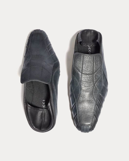 Gucci Primavera Leather Black Slip On Sneakers - 2