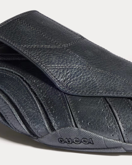 Gucci Primavera Leather Black Slip On Sneakers - 6