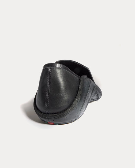 Gucci Primavera Leather with Web Stripe Black Slip On Sneakers - 4
