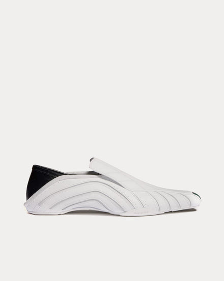 Gucci Primavera Leather with Web Stripe White Slip On Sneakers - 1
