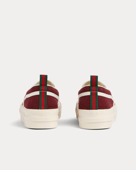 Gucci GG Canvas Gucci Rosso Ancora Red Slip On Sneakers - 4