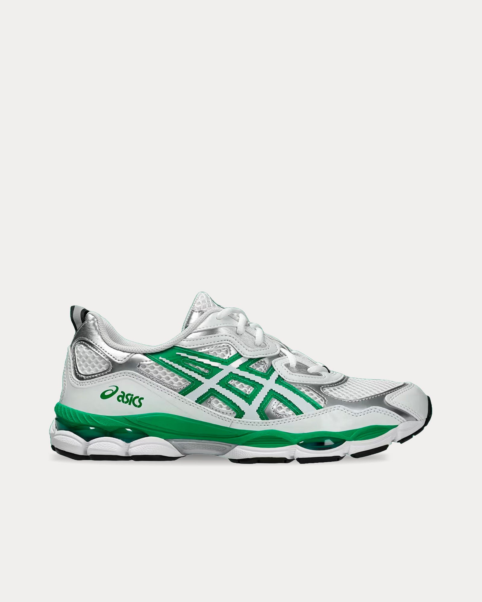 Asics x Hidden.NY Gel-NYC White / Silver / Green Low Top Sneakers 
