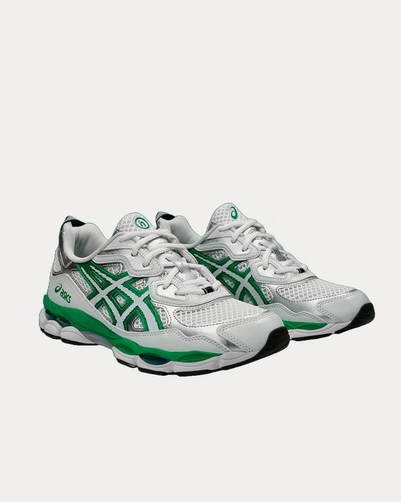 Asics x Hidden.NY Gel NYC White Silver Green Low Top Sneakers