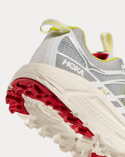 HOKA x Nicole McLaughlin Mafate Three2 White / Neon Yellow Running Shoes - 4