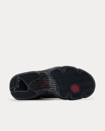Jordan x Mowalola Air Jordan 14 Retro Black / Burnt Red High Top Sneakers - 3
