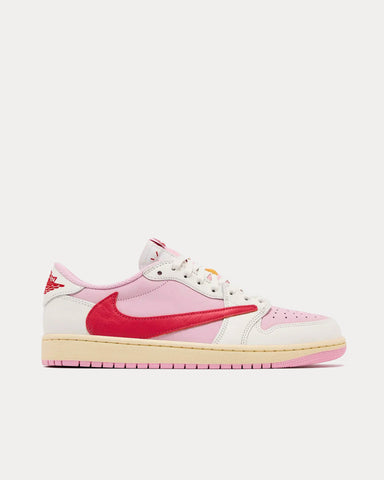 Jordan x Travis Scott Air Jordan 1 Low OG Sail / Tropical Pink / Shy Pink / Muslin Low Top Sneakers