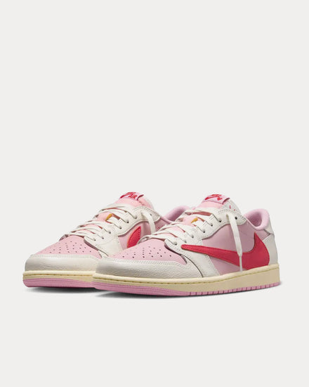 Jordan x Travis Scott Air Jordan 1 Low OG Sail / Tropical Pink / Shy Pink / Muslin Low Top Sneakers - 3
