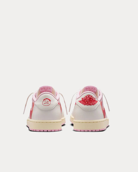 Jordan x Travis Scott Air Jordan 1 Low OG Sail / Tropical Pink / Shy Pink / Muslin Low Top Sneakers - 4