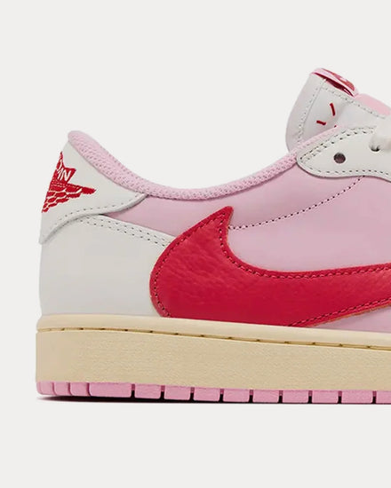 Jordan x Travis Scott Air Jordan 1 Low OG Sail / Tropical Pink / Shy Pink / Muslin Low Top Sneakers - 5