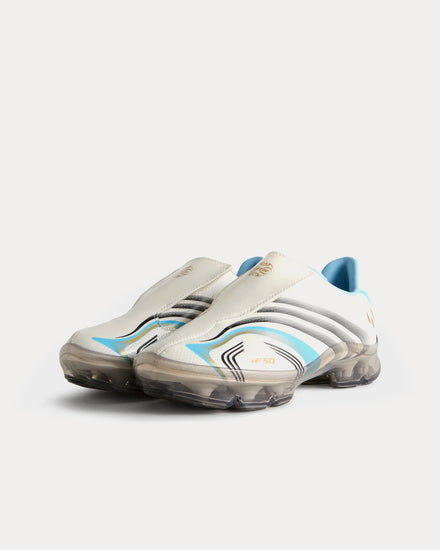 Adidas x Messi x Kith F50 Inframe Off White / Clear Blue / Metallic Gold Slip On Sneakers - 3
