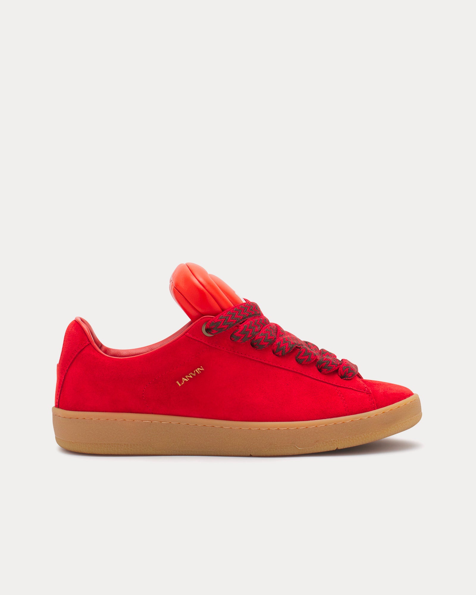 Lanvin x Future Men's Hyper Curb Lite Leather & Suede Poppy Red